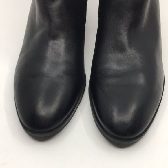 Lauren Ralph Lauren Damara Ankle Boots Booties Black Leather & Suede Size 10 - Picture 3 of 16